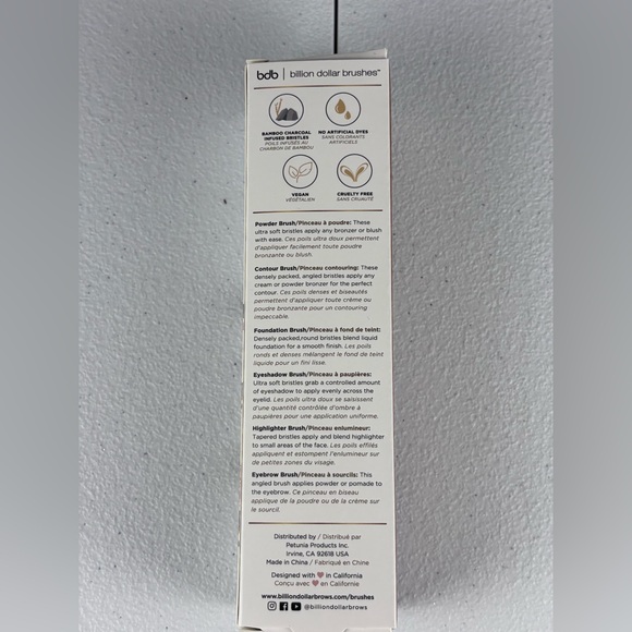 Billion Dollar Brushes Pro Brush Essentials Kit – 6-piece Vegan Makeup Brush Set - Picture 4 of 7